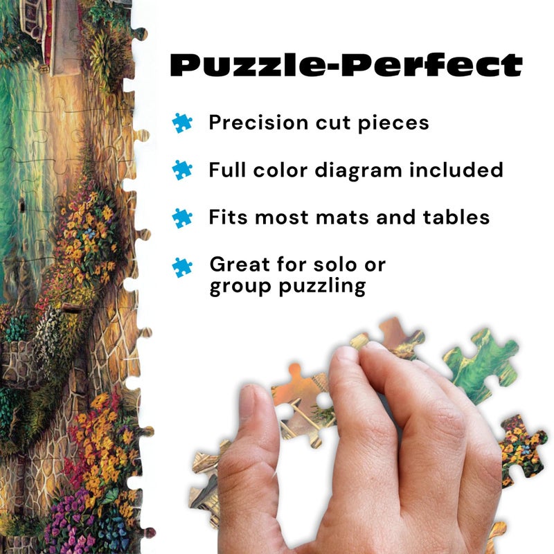 Buffalo Games - Chuck Pinson - Cottage by the Sea - 1000 Piece Jigsaw Puzzle For Adults -Challenging Puzzle Perfect for Game Nights - Finished Size is 26.75 x 19.75 - Image 4