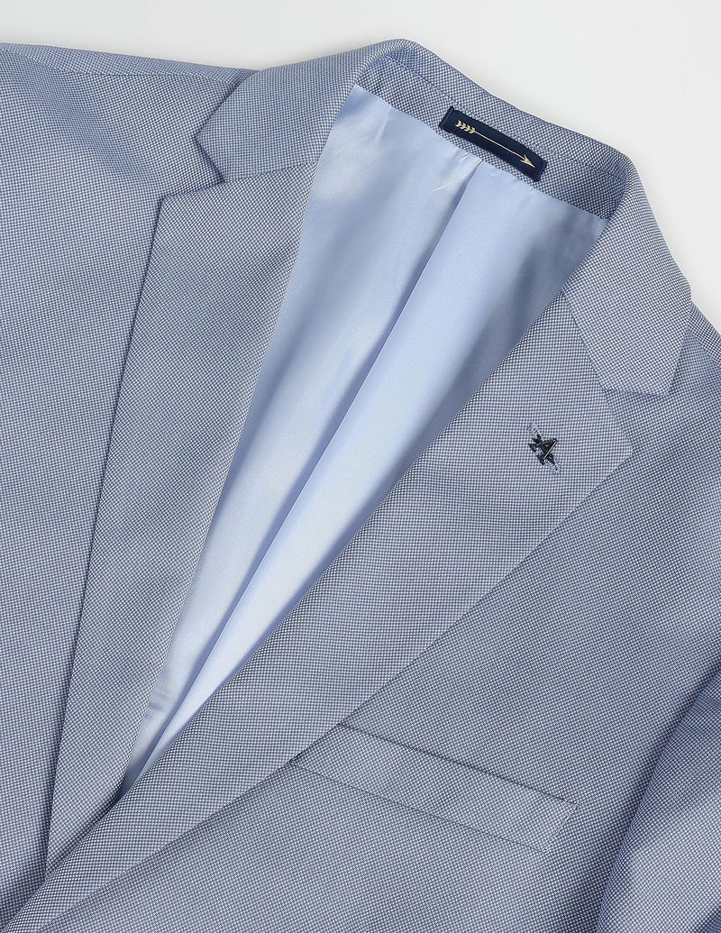 Arrow Tailored Regular Fit Three Piece Suit Grey Blue - Image 3