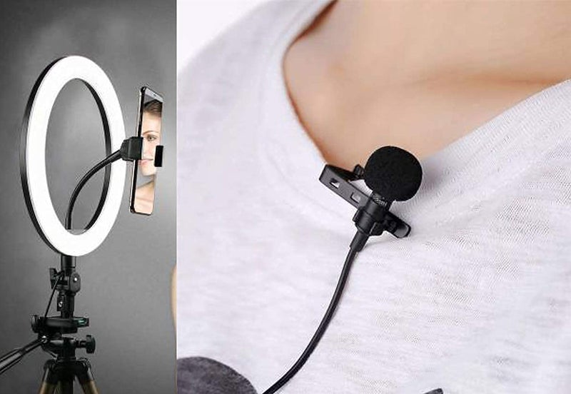 ADZOY Premium Professional LED Ring Light 12" (30cm- USB Wired) with 6.9 (210 CM) Feet Tripod and Lapel Collar Mic for Reels Shorts TIK-Tok Calligraphy Photography Videography - Image 4