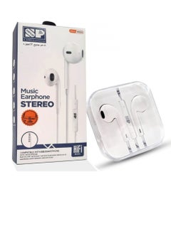 In-Ear Wired Earphones With Mic For iPhone White