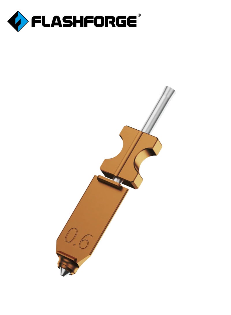 AD5X 3D Printer 0.6mm Nozzle Assembly, 30S Quick-Detachable Nozzle,Max 300℃ High Temperature & High Flow 32mm³/s Nozzle for AD5X 3D Printers