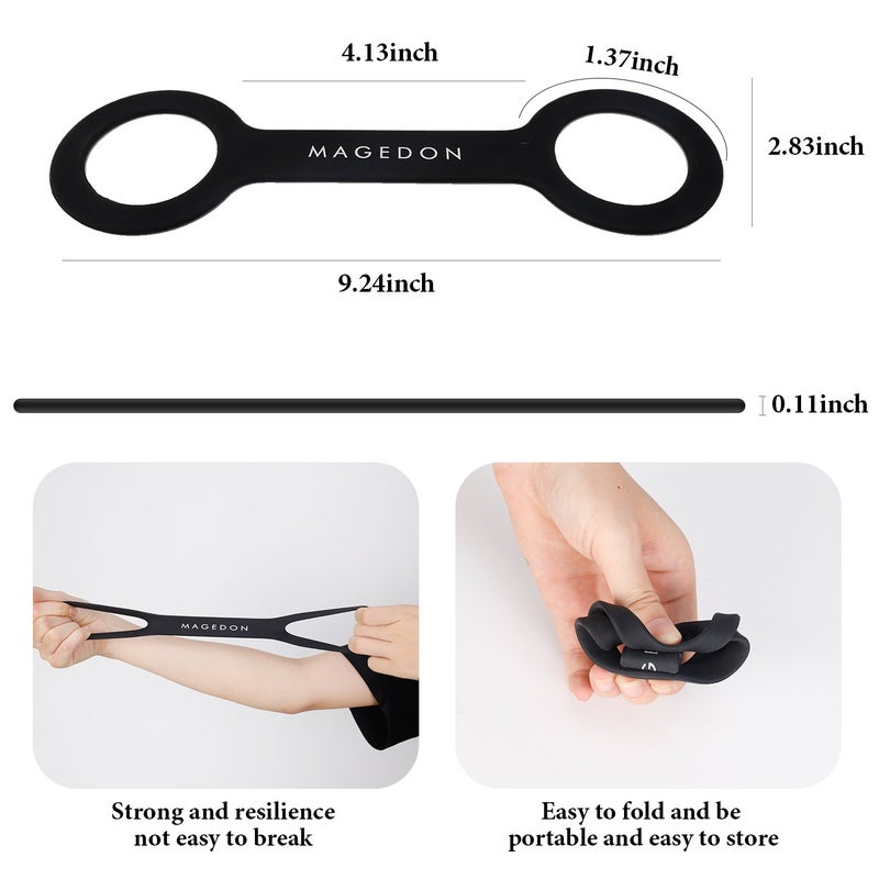 MAGEDON (2 pack) Water Bottle Carrier Grip,Water Handle Grip,Cup Strap, soft band holder strap makes any bottle handheld. For Running Bike, gym or jogging - Image 4