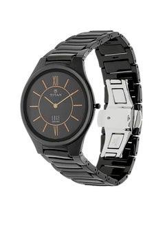 TITAN Edge Ceramic Black Dial Analog Watch For Men 1696Nc01  - Image 2