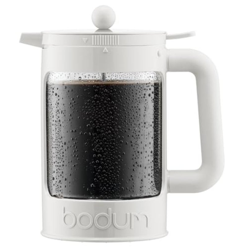51oz Cold Brew Coffee Maker, White - Made in Portugal - Image 1