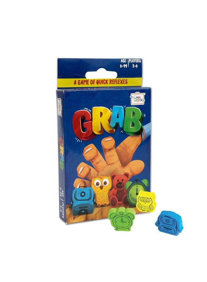 Trunk Works Grab - A Game of Quick Reflexes for Kids by Trunkworks | Fun Family Card Game for Kids Ages 6 + Years | Develops Reflex, Hand Eye Coordination, Focus - Image 1
