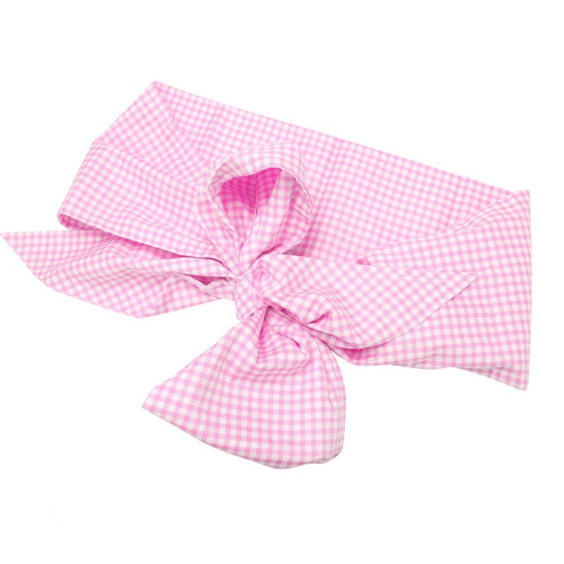 Newborn Swaddle Wrap 100% Natural Cotton Soft - Big Bowknot Plaid Design Infant Blanket for Newborn Photo Shoot Maternity Photo Prop - Image 4