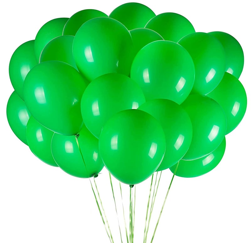Vail Creations MADE IN INDIA 10inch Metallic Balloons for Birthday Decoration/Anniversary Party Decoration (Green, Pack of 50) - Image 3