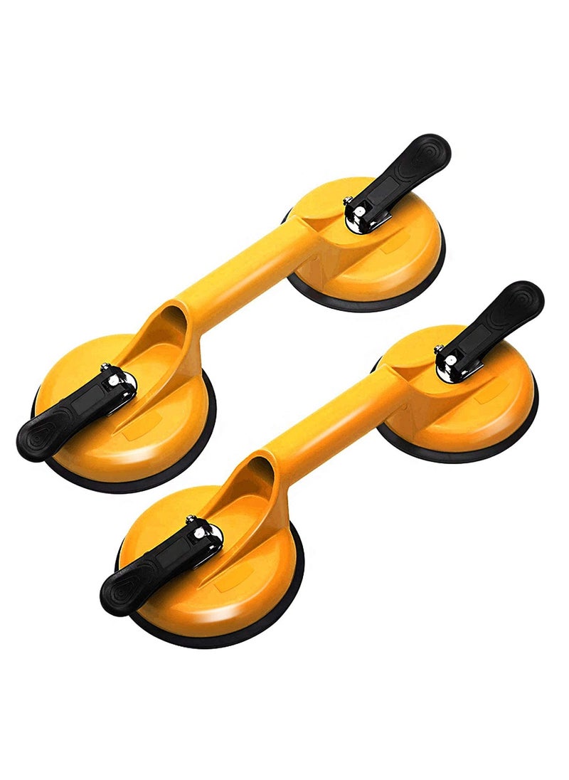 KPS KPS Aluminium Suction Lifter Heavy Duty Aluminum Glass Suction Cup Tile Suction Cup Lifter Moving Glass Pad for Lifting Dent Puller Multicolor 2 pcs  - Image 1