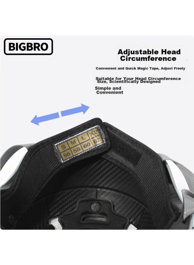 Bigbro 305 Autumn Blue, New National Standard 3c Certified Electric Motorcycle Riding Helmet, Uni, All-season, Sun Protection, For Electric Scooters, Summer Half Helmet - Image 5