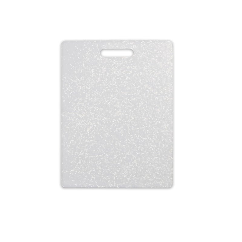 Dexas Classic Jelli Cutting Board with Handle 85 by 11 inches White Granite Pattern