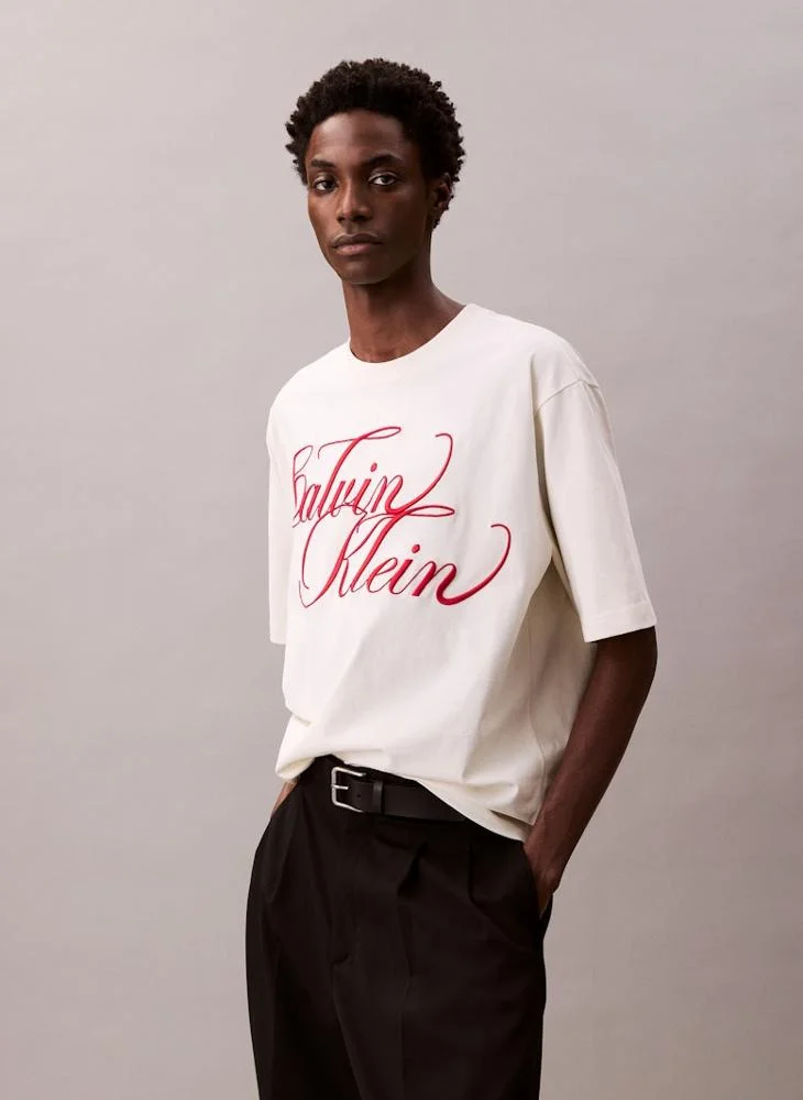 كالفن كلاين Graphic Crew Neck T-Shirt
