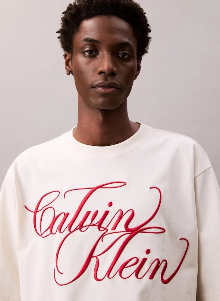 CALVIN KLEIN Graphic Crew Neck T-Shirt