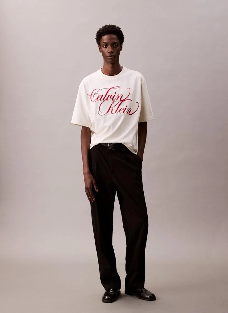 CALVIN KLEIN Graphic Crew Neck T-Shirt