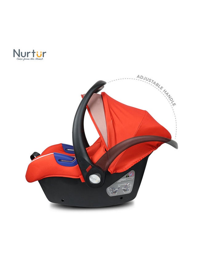 Nurtur Nemo Baby Carrier Adjustable Canopy and Handle Extra Protection 3 Point Safety Harness Suitable from 0 months to 12 months Upto 13kg Orange Official Product  - Image 5
