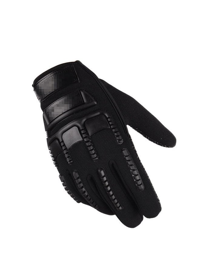 NIBEMINENT 2-Piece Semi-Finger Gym Training Gloves One Size 