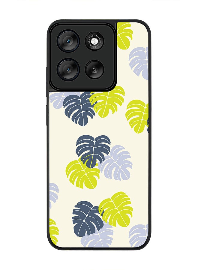 Stylizedd For Motorola Moto G56 Case,Slim fit Camera Protection, Shockproof Thin Phone cover  - Island Leaves - Image 1