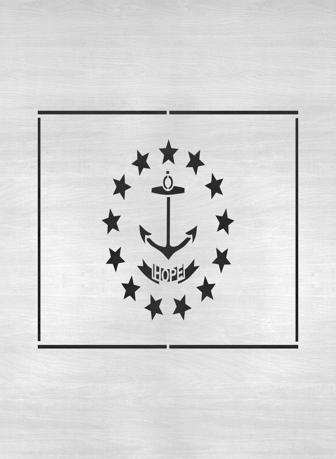 Stencil Revolution Rhode Island State Flag Stencil Template for Walls and Crafts - Reusable Stencils for Painting in Small & Large Sizes - Image 4
