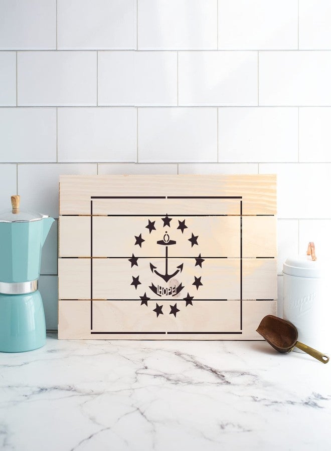Stencil Revolution Rhode Island State Flag Stencil Template for Walls and Crafts - Reusable Stencils for Painting in Small & Large Sizes - Image 3