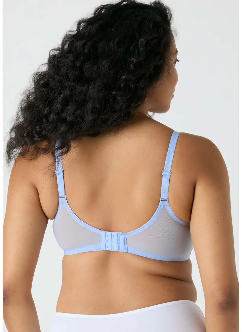 Matalan Blue DD+ Stretch Lace Bra