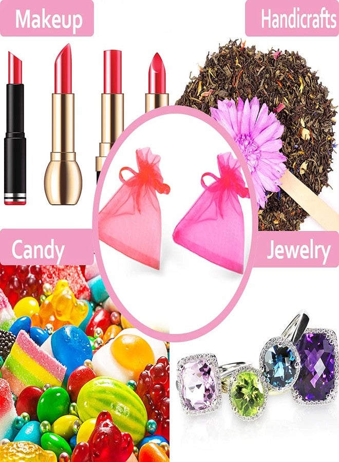 LYSXP Organza Bags 3×4 Inches，Small Jewelry Favor Pouches Christmas Candy Wedding Birthday Party Bags 100 Pcs Random 10 Colors Sheer Organza Gift Bags (Mixed Color,3"×4"… - Image 4