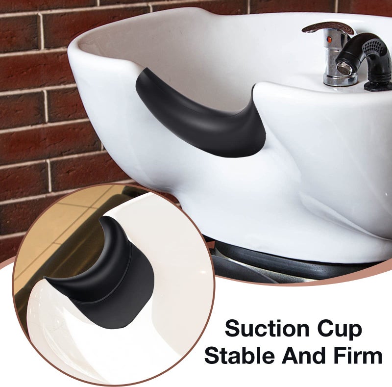 Noverlife Salon Neck Rest Cushion with Suction Cup, Non-Slip Soft Silicon Shampoo Bowl Neck Rest, Portable Hair Salon Shampoo Sink Gel Neck Pad, Hair Washing Sink Neck Support for Home Salon Basin - Image 5