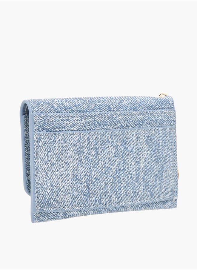 Flora Bella By Shoexpress Women Logo Accent Wallet with Flap Closure  - Image 2
