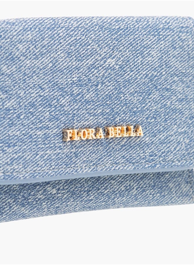 Flora Bella By Shoexpress Women Logo Accent Wallet with Flap Closure  - Image 3