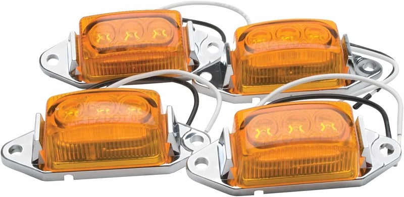 RoadPro Amber LED Clearance/Marker Light - 4 Pack - Image 2