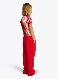 TOMMY HILFIGER Kids Ruffle Stripe Ss Top  - Image 2