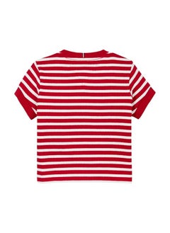 TOMMY HILFIGER Kids Ruffle Stripe Ss Top  - Image 5