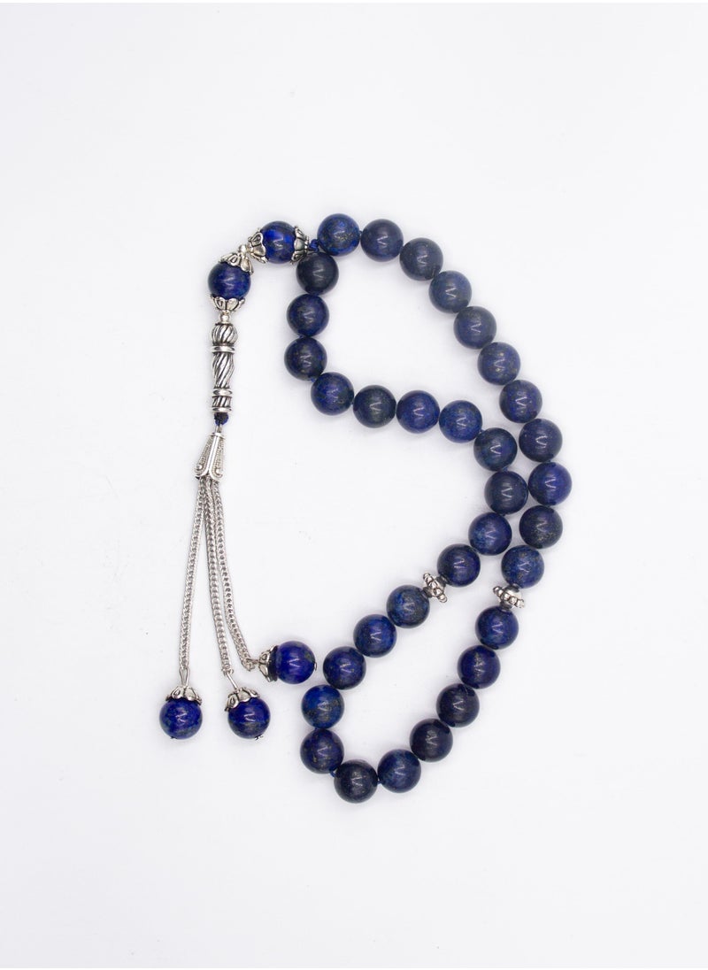Alpine Crystals UAE - Natural Crystal Lapis Lazuli Crystals Tasbih Prayer Beads (10mm – 33 beads) - Image 1