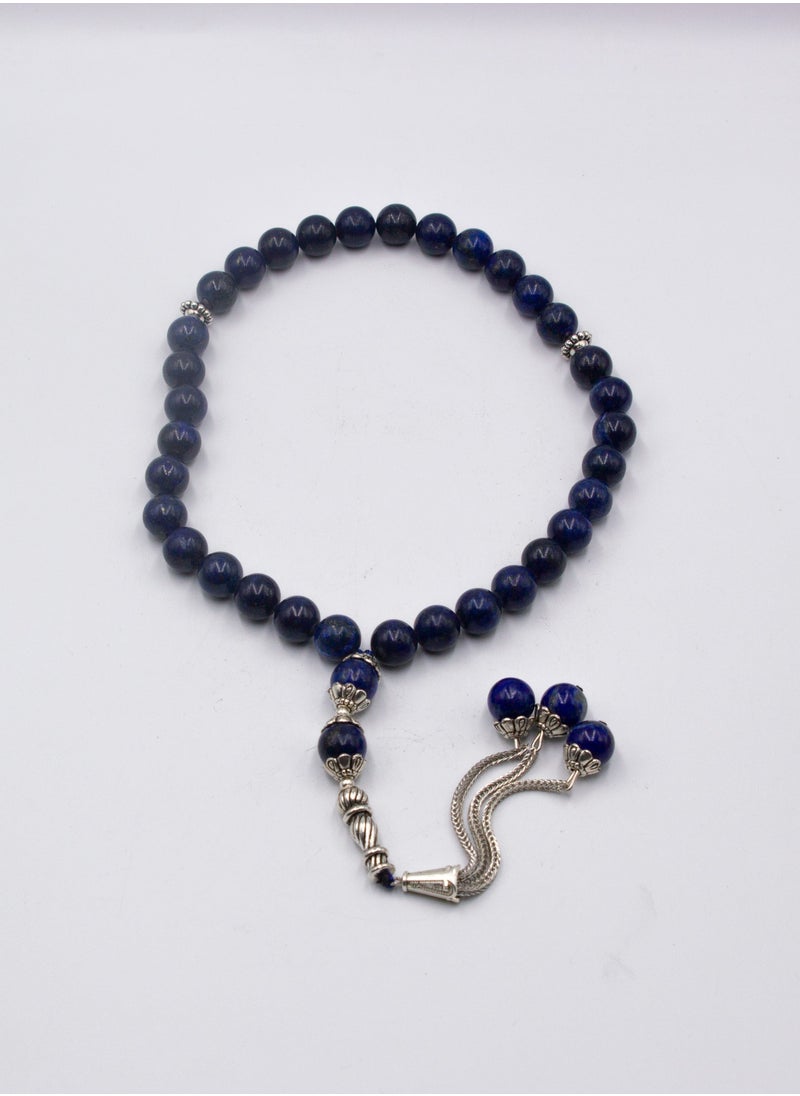 Alpine Crystals UAE - Natural Crystal Lapis Lazuli Crystals Tasbih Prayer Beads (10mm – 33 beads) - Image 1