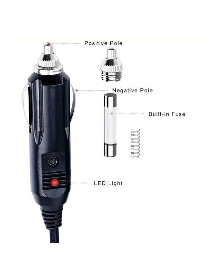 2Pcs Car Charger Cable 150cm 59 Inch Auto Lighter Power Adapter for Car Truck Bus Camera DVD Player - Image 5