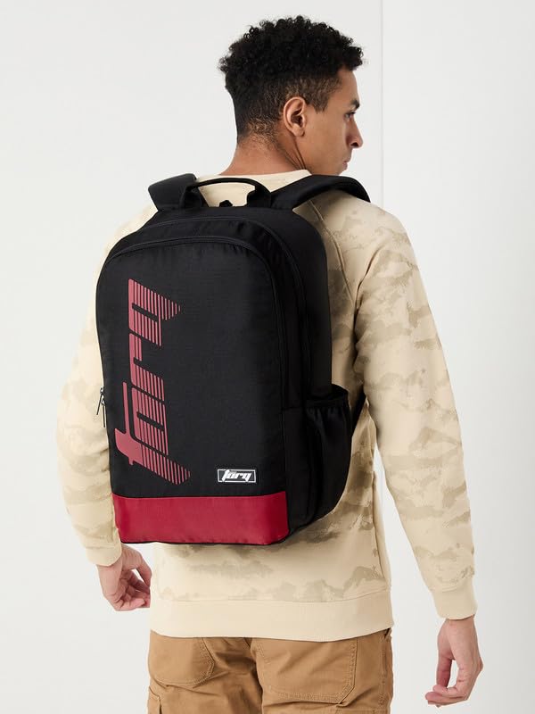 Torq Unisex Adult Polyester 30L Black_Red College/University Laptop Backpack - Image 2