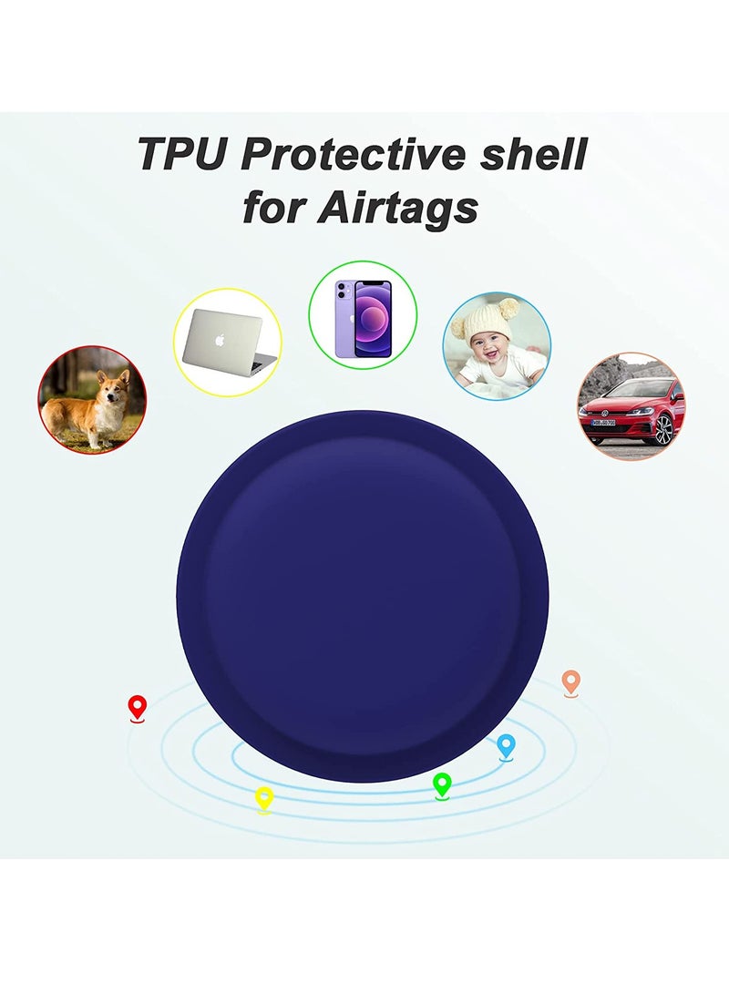 SYOSI AirTag Case AirTag Holder AirTag Accessories Silicone Pasteable Waterproof Anti Scratch Sticker AirTag Case Hidden Location Tracker Air Tag Holder for Kids for Apple Airtag 2 Packs - Image 4