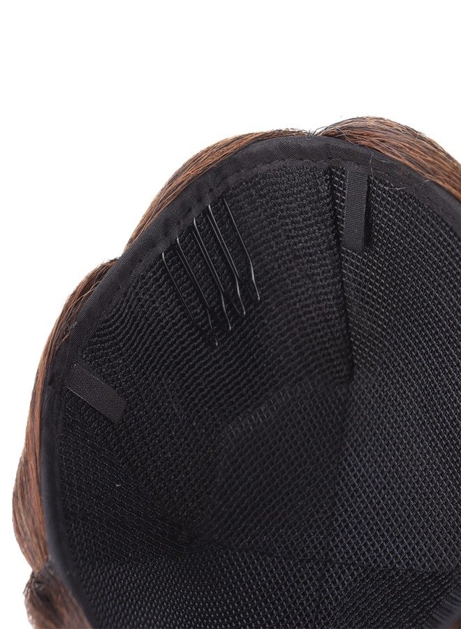 كالوري كعكة شعر مضفرة من كالوري، كعكات شعر بشري لتطويل الشعر، شعر مستعار أفرو، ذيل حصان مضفر، تسريحة شعر مرفوعة مضفرة للنساء ذوات البشرة السمراء، شعر مستعار مضفر للنساء - Image 3