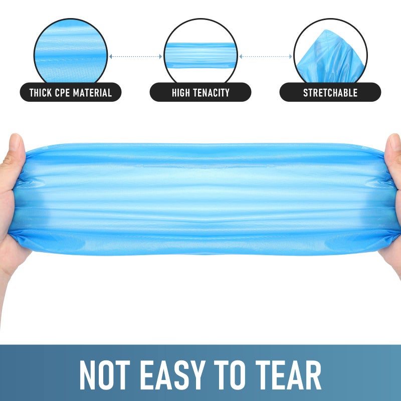 Buself Shoe Covers Disposable Non Slip for Indoors Pack of 200 (100 pairs) Recyclable Shoe Booties Waterproof Shoe & Boot Covers Durable Shoe Protectors Covers One Size Fits Most Blue - Image 2