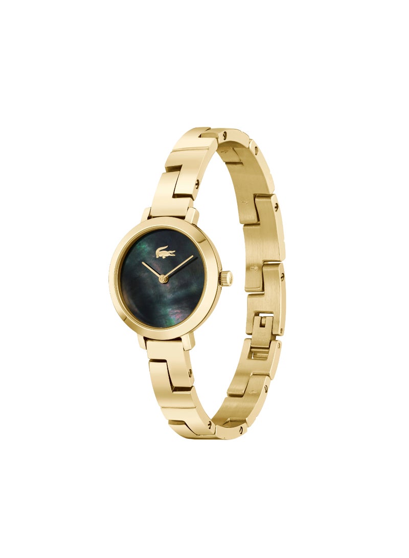 LACOSTE Round Analog Women's Black Mother Of Pearl Case Watch - 2001375 - Image 2