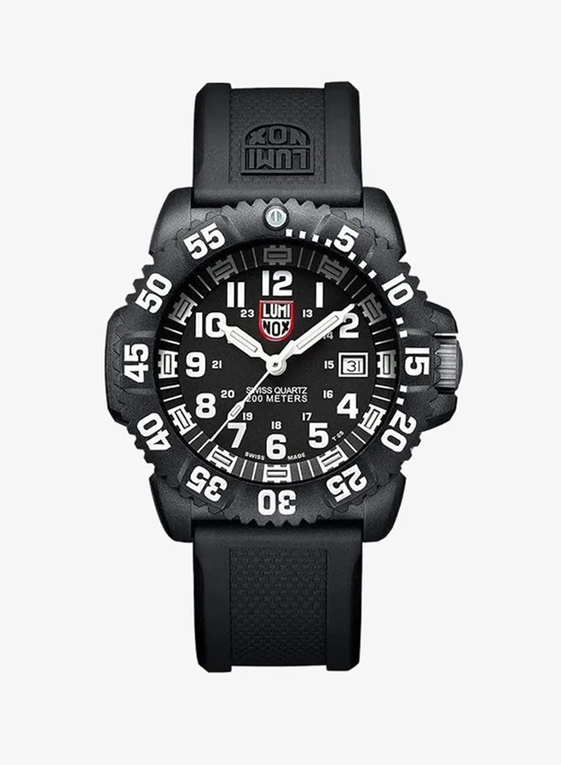 Luminox Men's Analog Round Shape Rubber Wrist Watch XS.3051.F - 44 Mm