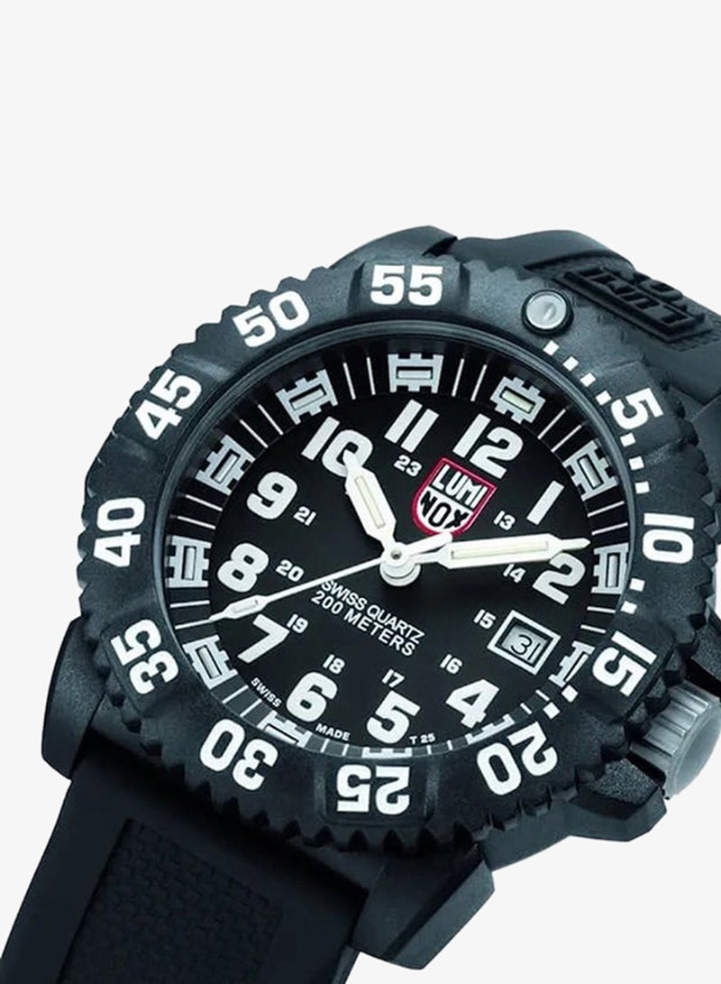 Luminox Men's Analog Round Shape Rubber Wrist Watch XS.3051.F - 44 Mm - Image 3