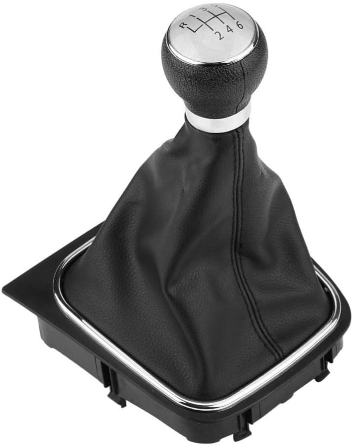 woobles 6 Speed Car Gear Shift Knob Lever Stick Gaitor Boot Cover for Golf 6 MK5 MK6 Jetta 2005-2014 A - Image 1