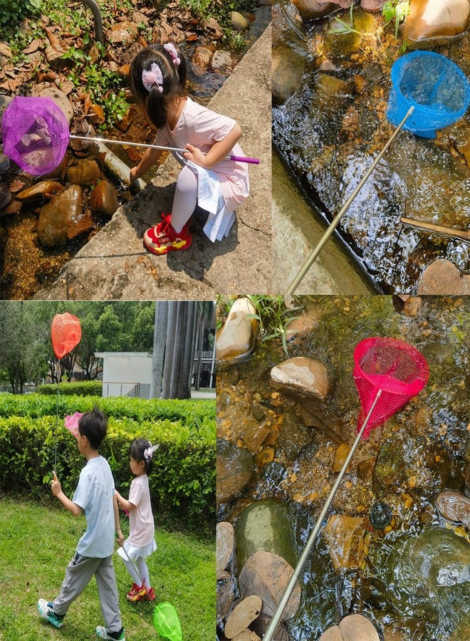 Toromp 2 Pack Telescopic Butterfly Nets - Great for Catching Insects Bugs Fishing - Outdoor Toy for Kids Playing - Extendable from 6.8" to 34" and Anti Slip Grip… - Image 3