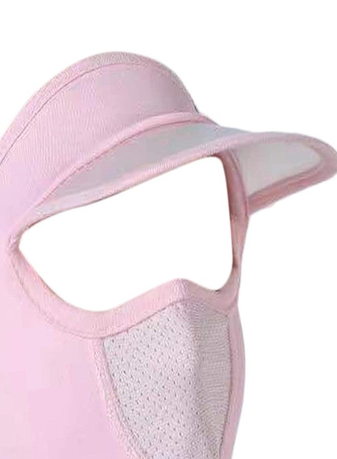 BELAYA Sun Hat for Women with Face Mask, Breathable Face Cover Sun Protection Cap, Adjustable Silky Cooling Sun Protection Visor for Bike Fishing Cycling Gardening, Beach, Boating, Fishing pack of 1 - Image 2