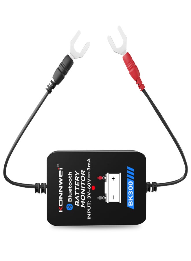 Konnwei BK300 Wireless Battery Monitor and Electrical System Tester BT 5.0 Intelligent Battery Tester Waveform Cranking Charging Test Voltage Acquisition for 12V 24V Flooded, AGM Flat, Spiral, EFB, VRLA, GEL, Lithium - Image 2