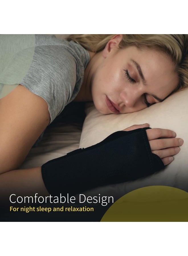 BraceUP Carpal Tunnel Wrist Brace Night Support Lightweight Splint with Cushioned Pads, Night Sleep Wrist Support Brace for Pregnancy, Hand Support, and Tendonitis Arthritis Pain Relief  - Image 2