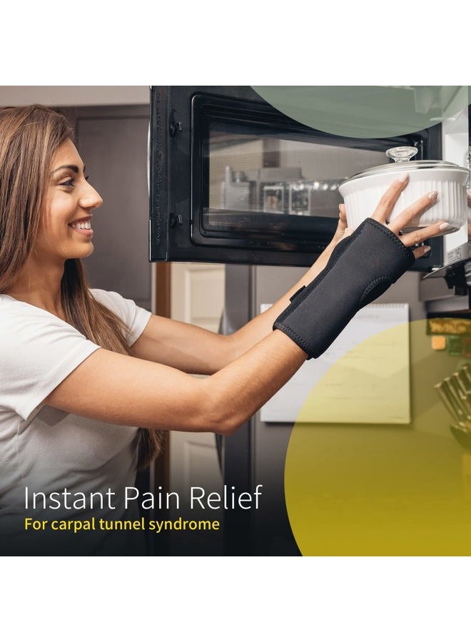 BraceUP Carpal Tunnel Wrist Brace Night Support Lightweight Splint with Cushioned Pads, Night Sleep Wrist Support Brace for Pregnancy, Hand Support, and Tendonitis Arthritis Pain Relief  - Image 4