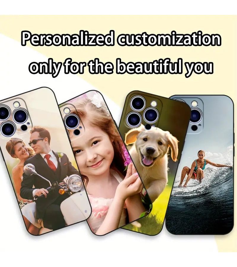 Phone Case For iPhone 6 Plus 6s Plus Custom DIY Photo Pattern Design Scratchproof Shockproof Soft Black Personalizable Best Gift For Friends Personal Use - Image 4