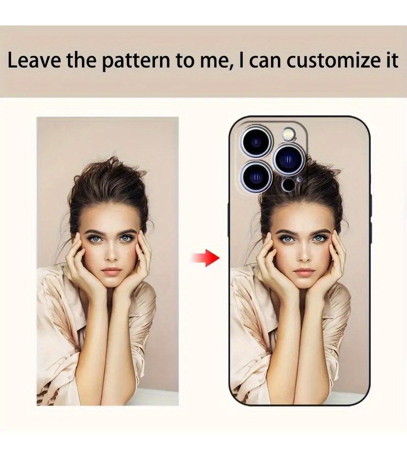 Phone Case For iPhone 6 Plus 6s Plus Custom DIY Photo Pattern Design Scratchproof Shockproof Soft Black Personalizable Best Gift For Friends Personal Use - Image 3