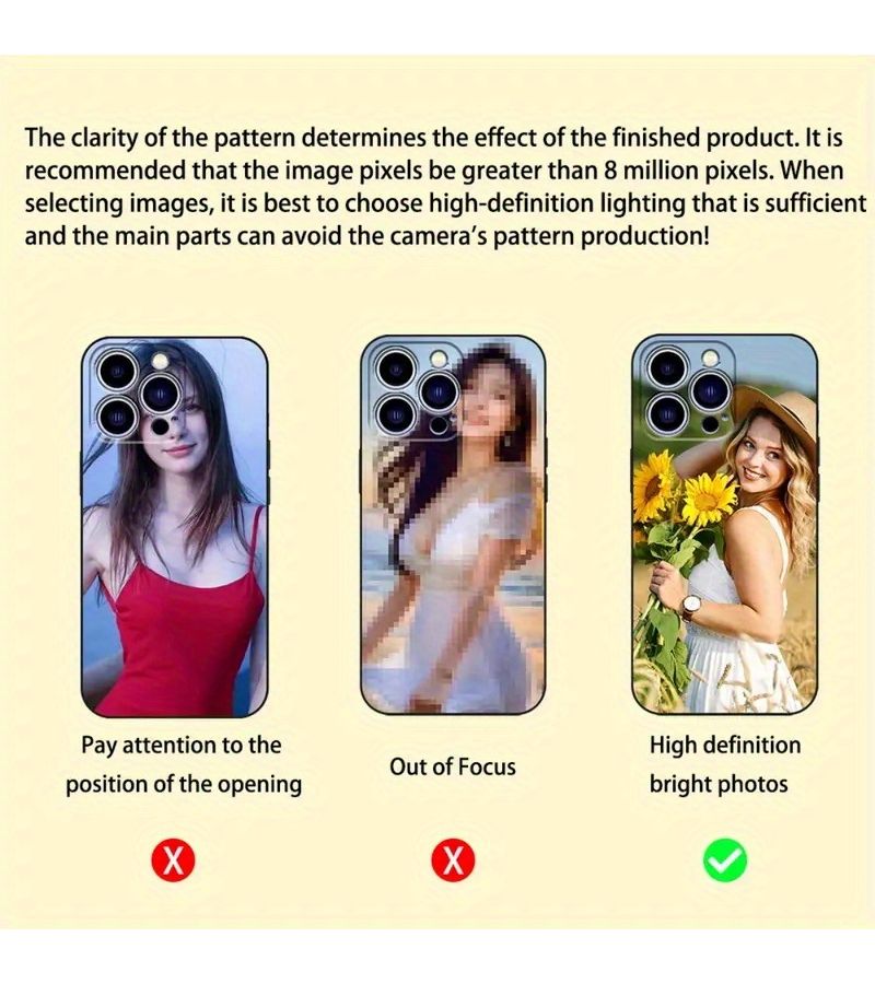 Phone Case For iPhone 6 Plus 6s Plus Custom DIY Photo Pattern Design Scratchproof Shockproof Soft Black Personalizable Best Gift For Friends Personal Use - Image 5