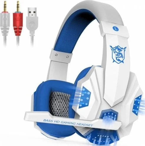 بولهاموبيل Ultra HD Sound Quality Gaming Headset with Microphone, Gaming Headset, Lighted Headset, Gaming Headphone